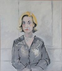 Sabine Schicketanz (Journalistin), &Ouml;l auf Leinwand, 80 x 70 cm, 2020