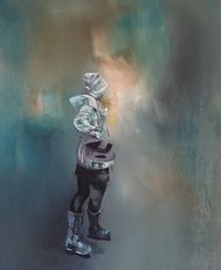 Aus dem Augenblick, &Ouml;l auf Leinwand, 70 x 50 cm, 2017