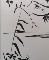 Pinselstift ( Tusche ) auf Papier,15 x 10,5 cm, 2022