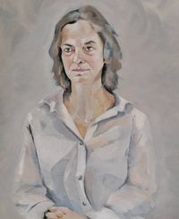 Monika Lange ( Invino Feinekost ) , &Ouml;l auf Leinwand, 80 x 70 cm